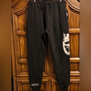 Sekiro Shadows Die Twice Black Joggers Men’s Adjustable Size S NWT